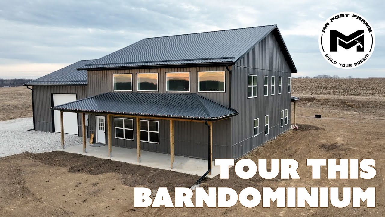 Экскурсия по двухэтажному бардоминиуму Dream Barndominium площадью 3000 кв. футов