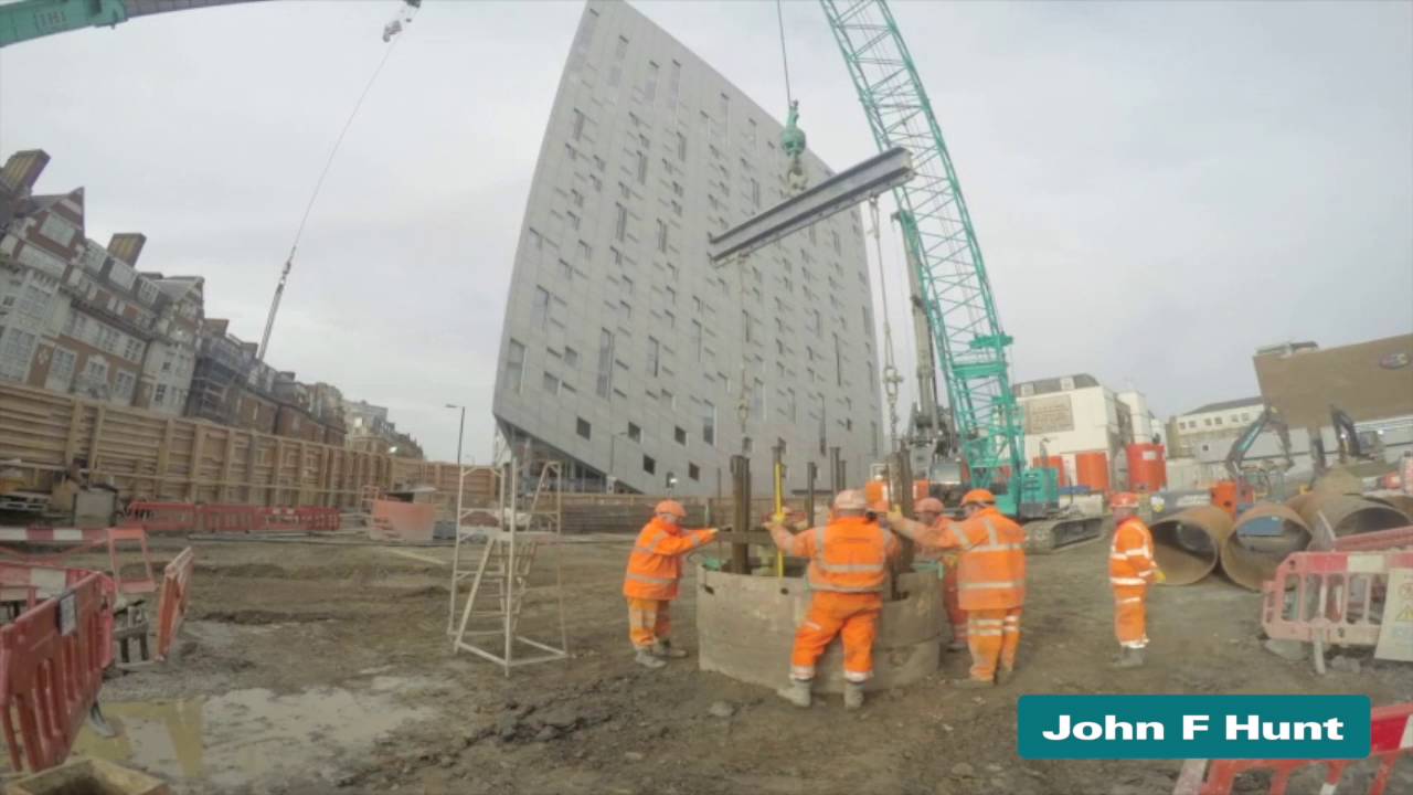 John F Hunt Demolition, 145 City Road piling works
