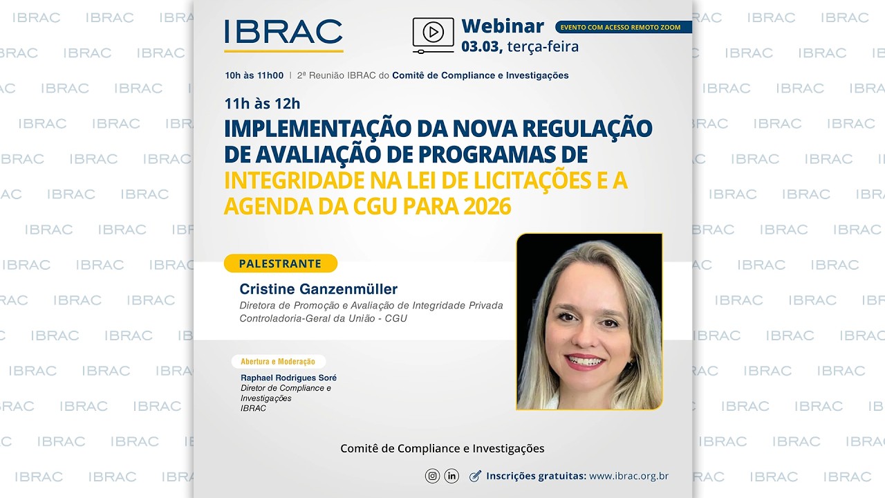 IMPLEMENTAÇÃO DA NOVA REGULAÇÃO DE AVALIAÇÃO DE PROGRAMAS DE INTEGRIDADE NA LEI DE LICITAÇÕES 03.03