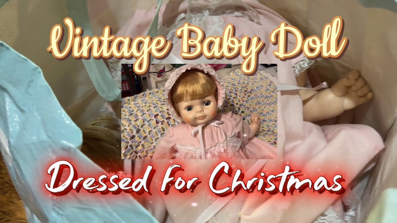 Винтажная кукла из секонд-хенда к Рождеству 🎄