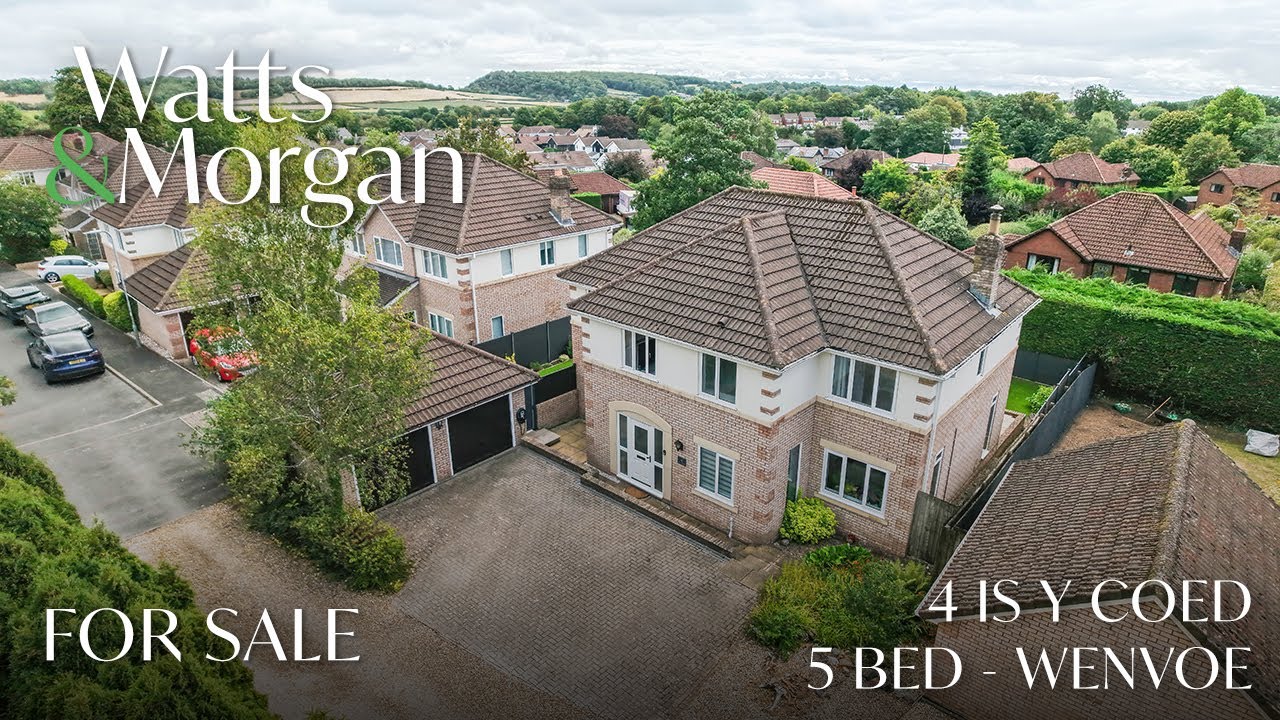 Walk-through property video tour of 4 Is Y Coed - Wenvoe