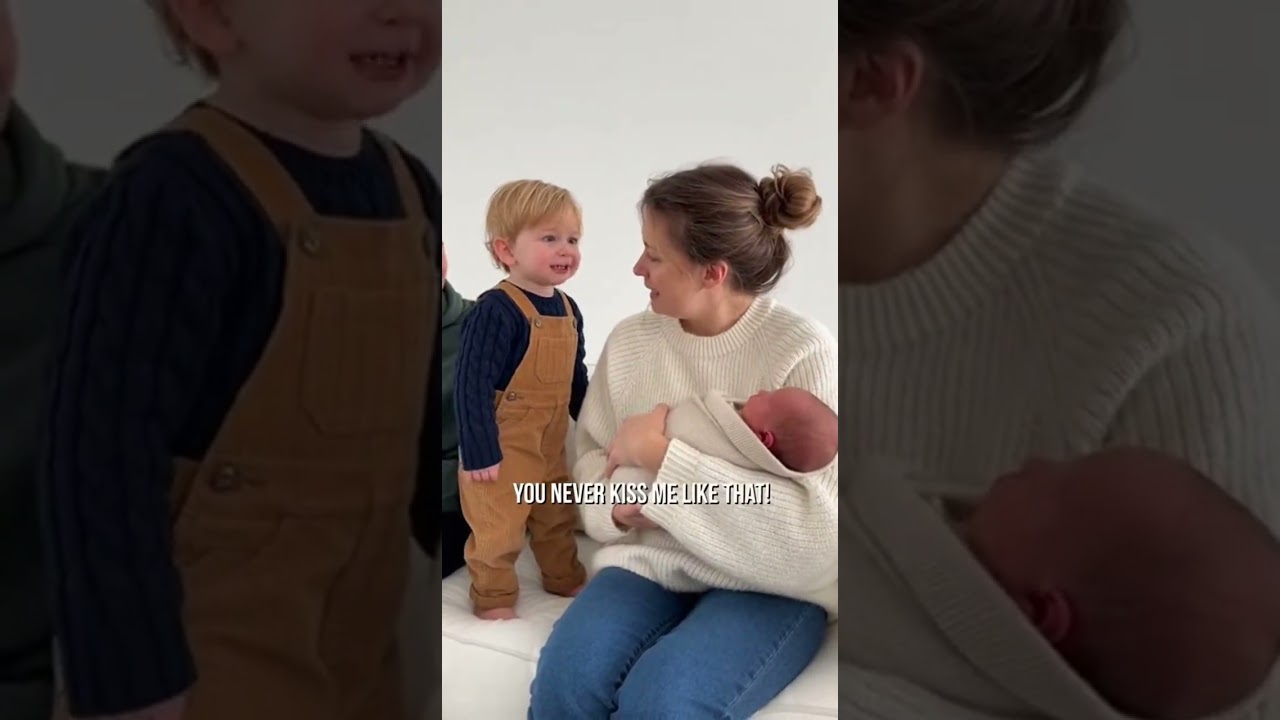 &ldquo;WaitThat&rsquo;s a NEW Baby😳 Toddler Shock Reaction😂👶ToddlerReaction #NewBaby #FunnyFamily #Sibling