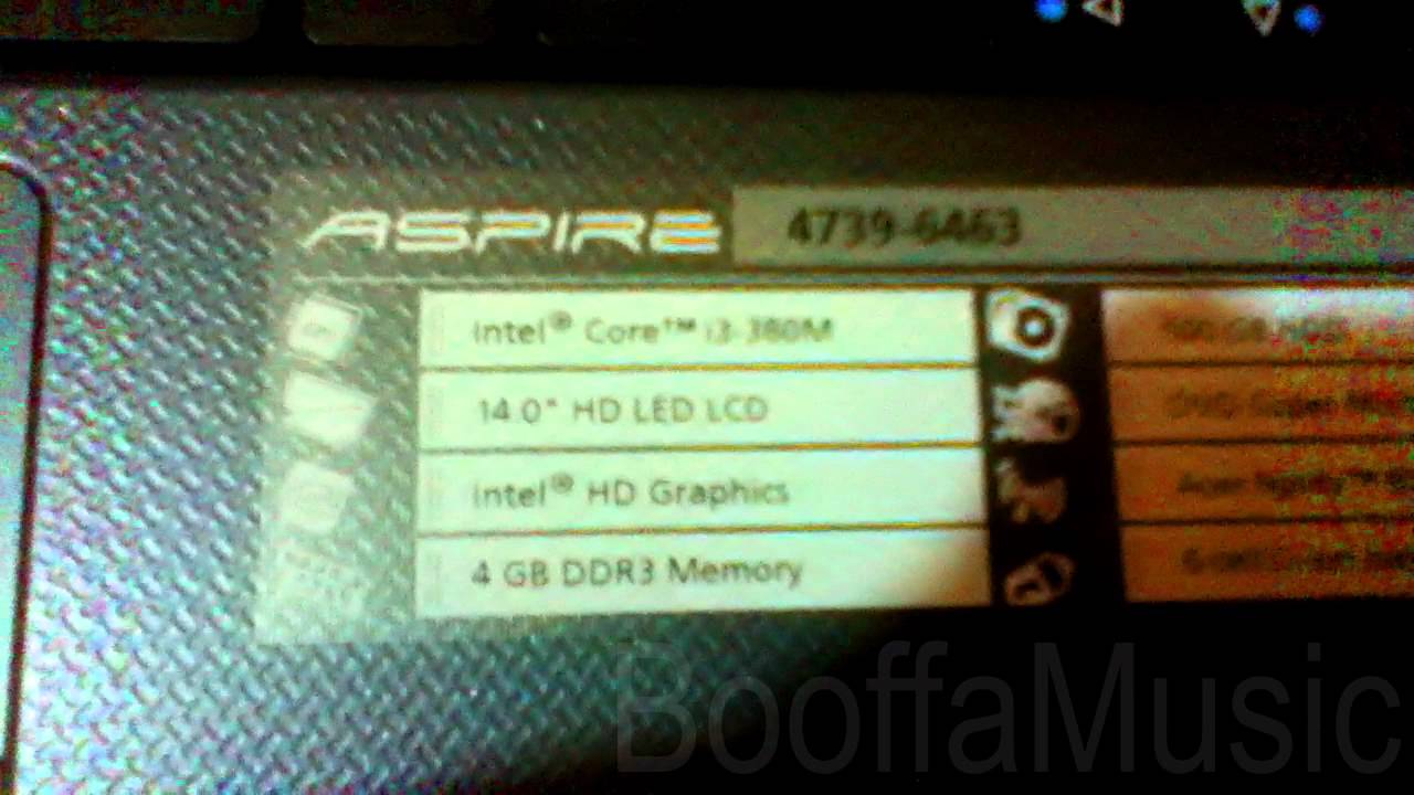 Acer Aspire 4739-6463 Unboxing