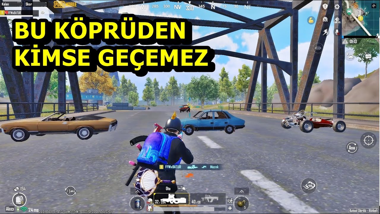BU KÖPRÜDEN KİMSE GEÇEMEZ ! BATUR GAME SOLO SQUAD PUBG MOBİLE