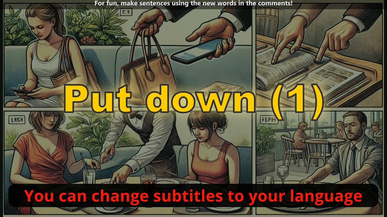 Put down meaning (place) with 5 examples