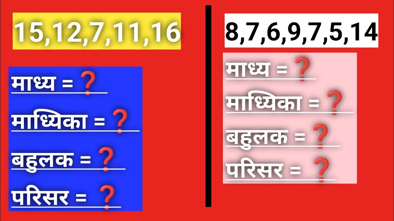 #viralvideo ।। किसी संख्या का माध्य, माध्यिका, बहुलक, परिसर, निकालने का सबसे आसान तरीका।। Youtube