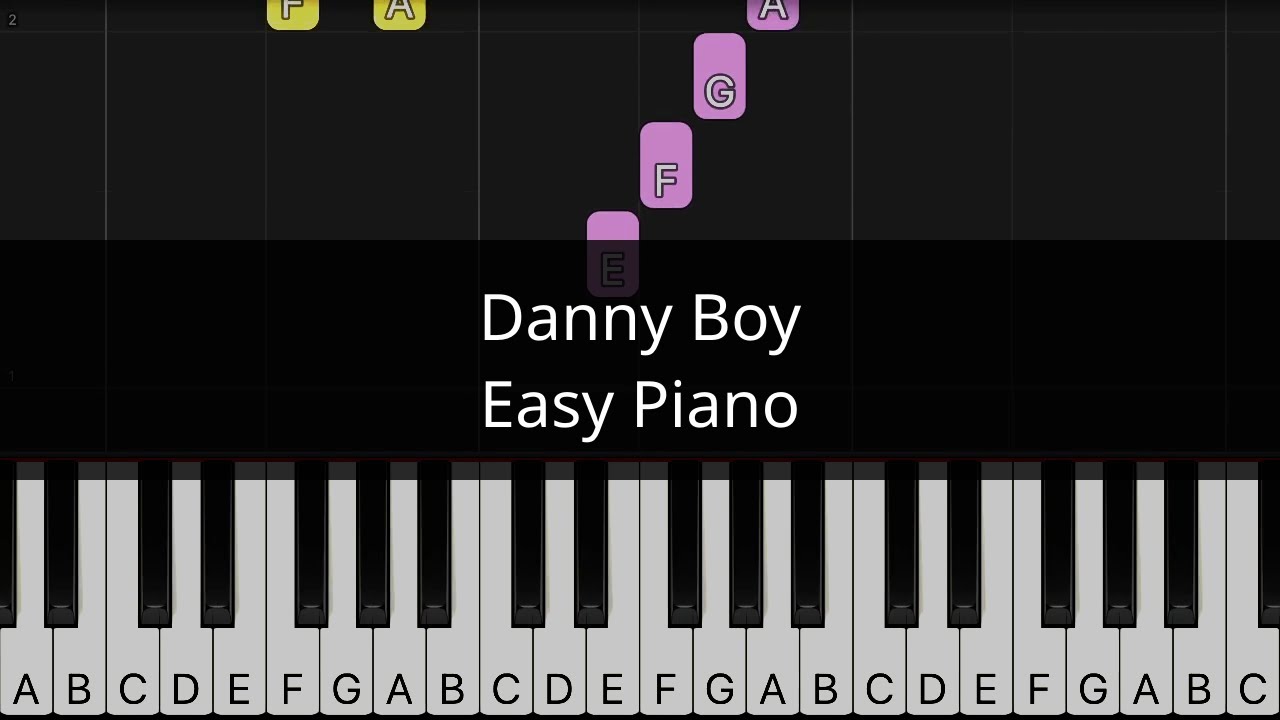 Danny Boy - Easy piano tutorial