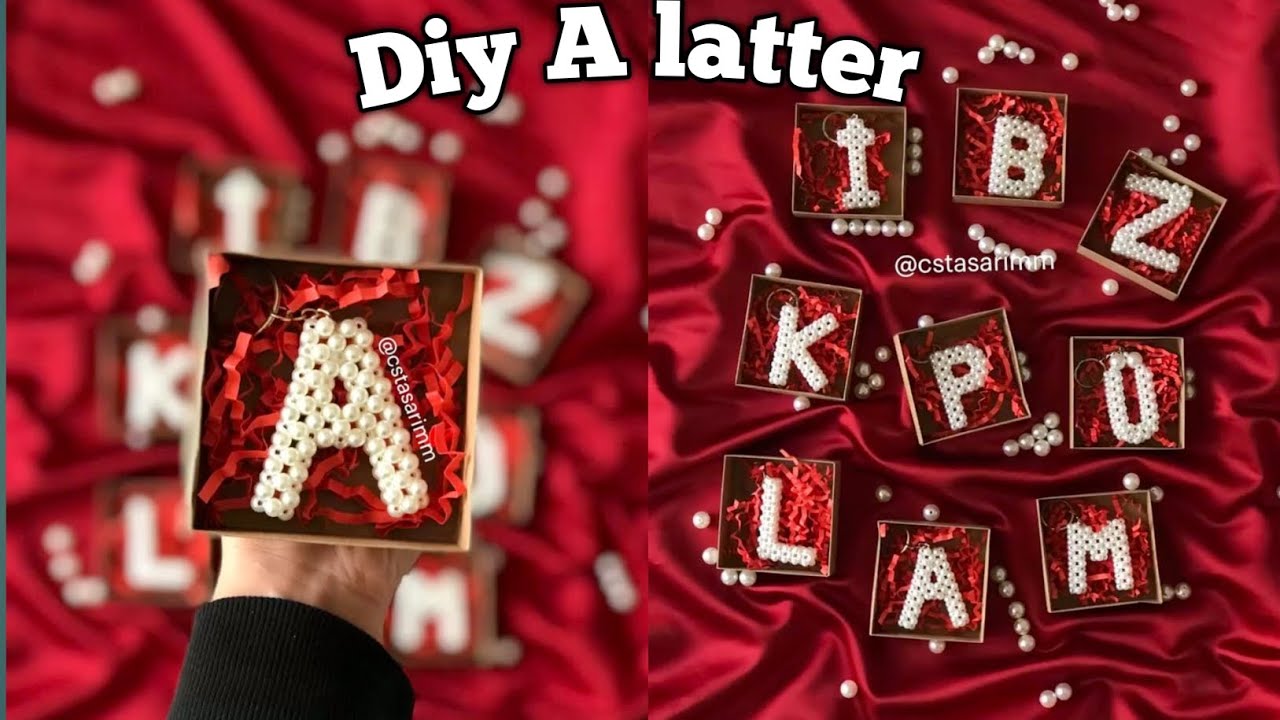 Beads A Alphabet Keychain | How To Make Beads keychain in 10 minutes | Diy Keychain 