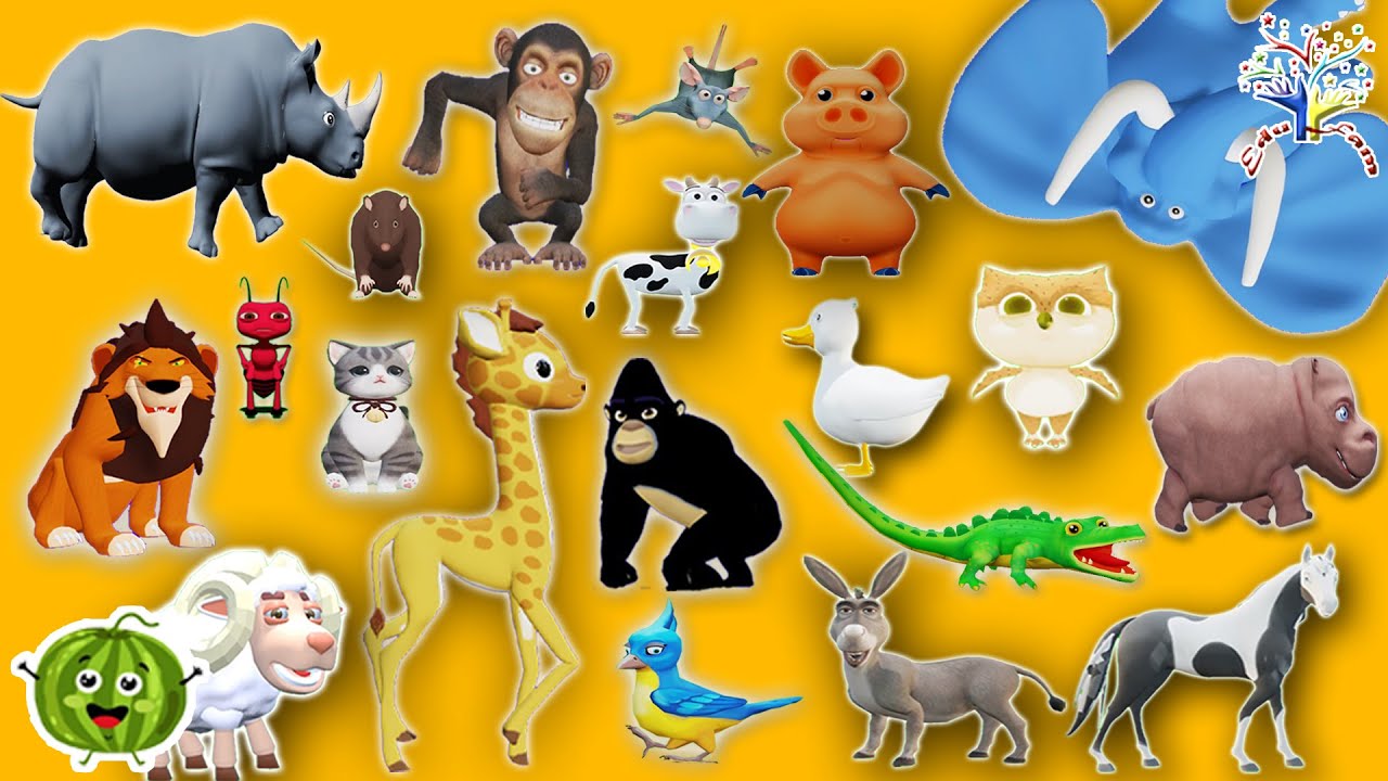 The Animal Sounds Song || What Do The Animals Say? AS1STD || EduFam || Kids Songs and Nursery Rhymes