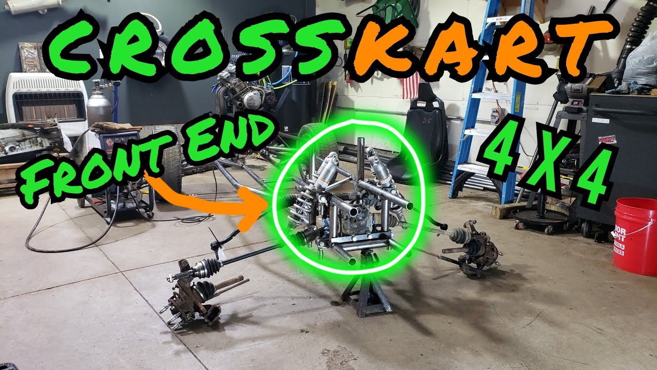 4x4 CROSSKART Build! 600cc Offroad Buggy - Front End Layout! Power Steering?!  Subaru Drivetrain