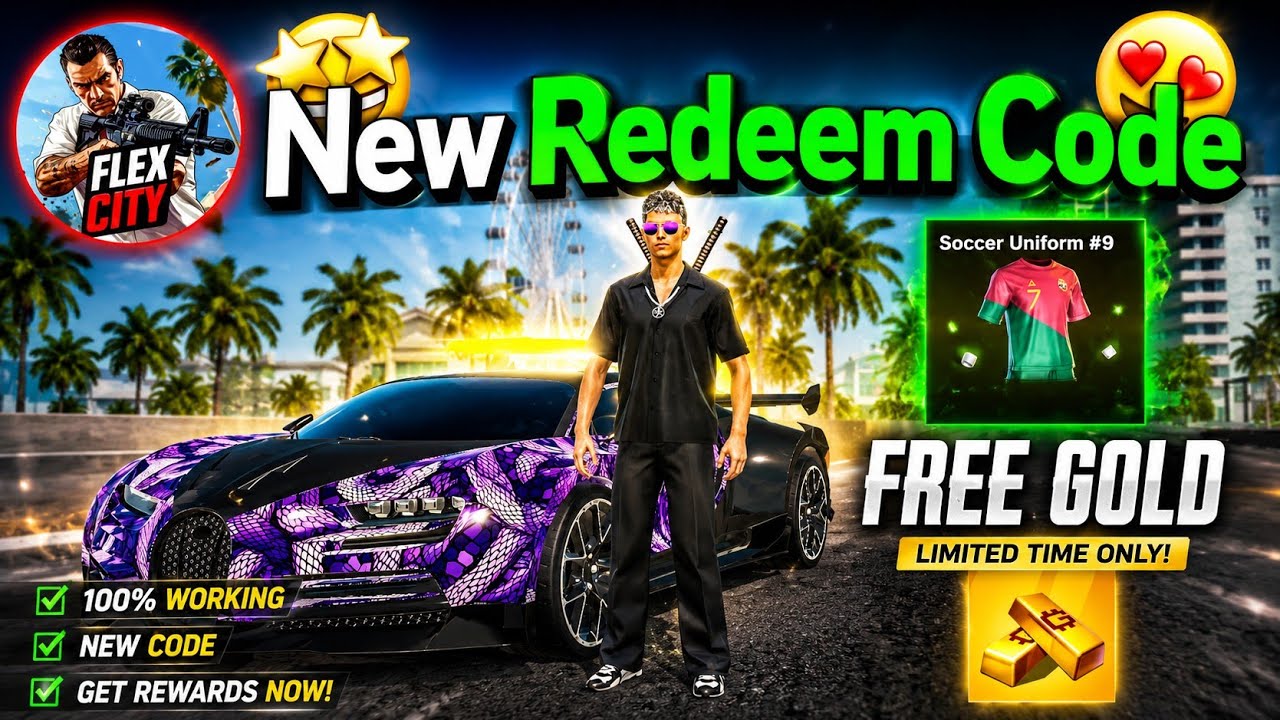 🔥Flex City New Redeem Code 😍 | Free Gold + Soccer Outfit | Flex City Vice Online 😍