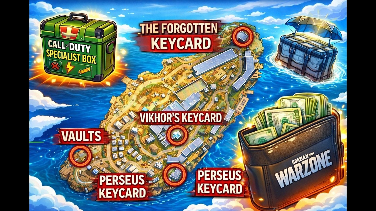 SECRET KEYCARD Locations on Rebirth Island! (Vikhors, Perseus, Forgotten)