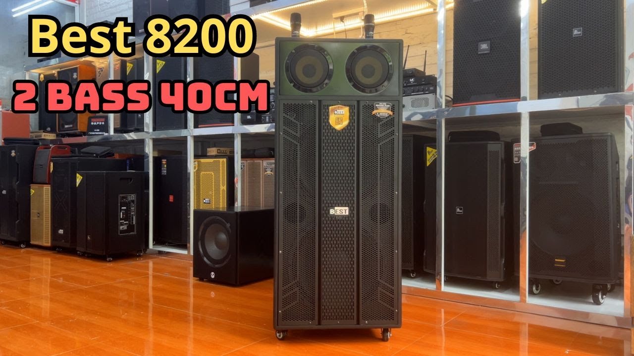 Loa kéo di động BEST 8200 | Loa kéo 2 bass 40cm uy lực