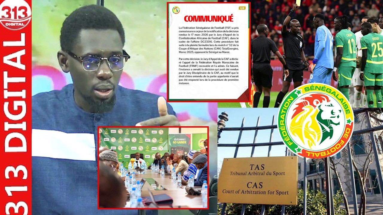 Communiqué du FSF, le Sénégal dépose deux recours: Daouda Djigal balance des infos de tailles