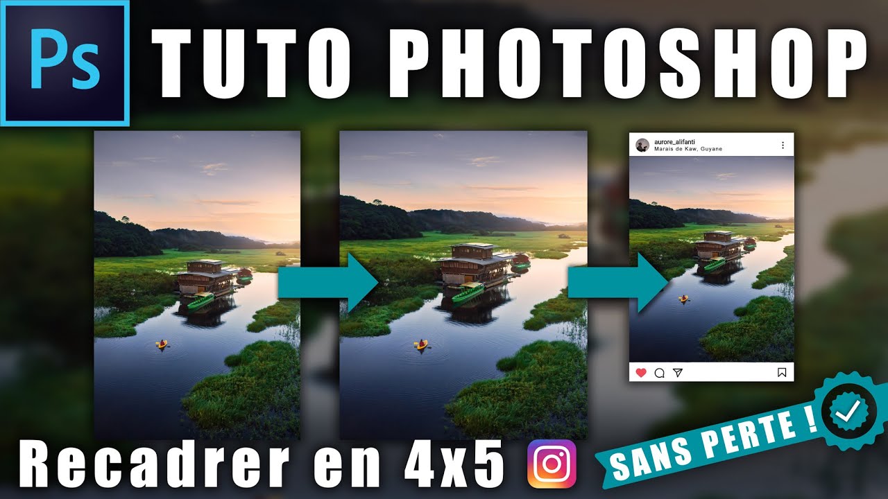 Comment recadrer une photo SANS PERTE pour Instagram (4x5)