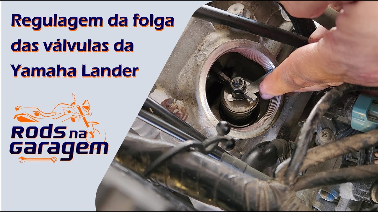 Yamaha Lander - Como inspecionar e regular as válvulas de admissão e escape #manutenção #moto