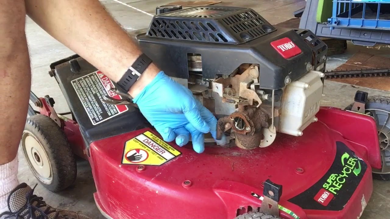 1995/1996 Toro Super recycler, часть 2/3, начало работы, подробный ремонт