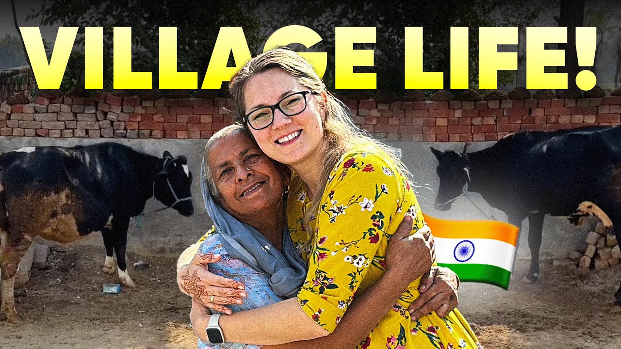 FOREIGNER WIFE in Punjabi PIND 😬 DID SHE LIKE IT?