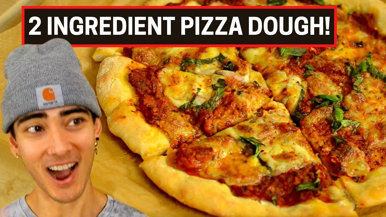 EASY LOWER CALORIE HIGH PROTEIN PIZZA || 2 Ingredient Pizza Dough!