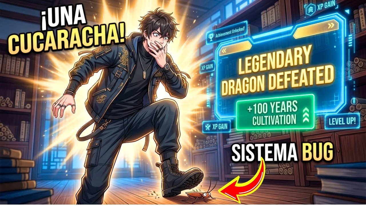 Reencarnó con un Sistema Roto: Pisó una Cucaracha y Ganó Poder Inmortal | Resumen manhua | Manhwa