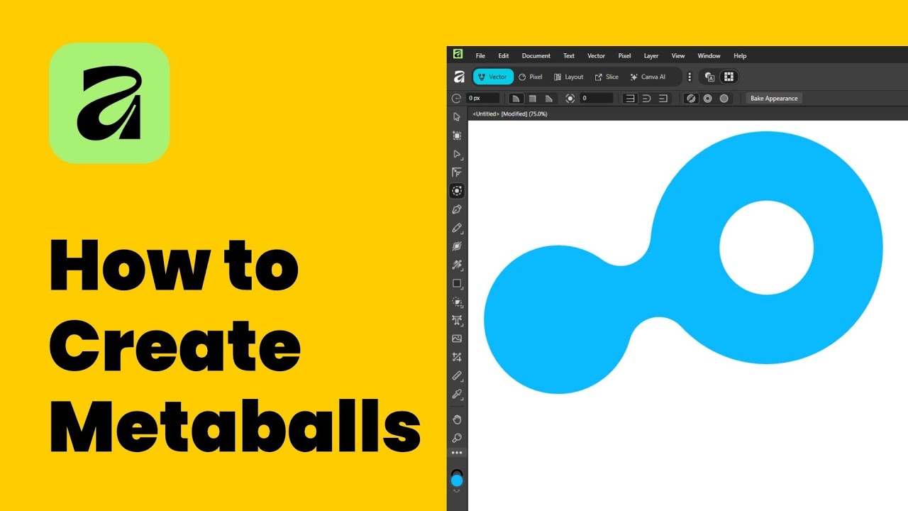 How to Create Metaballs (Liquid Bridge Effect) in Affinity 
