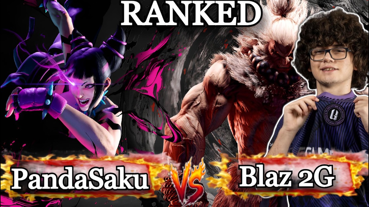 🔥SF6 ▰ PandaSaku (Juri) Vs Blaz 2G (Akuma) ▰ HL