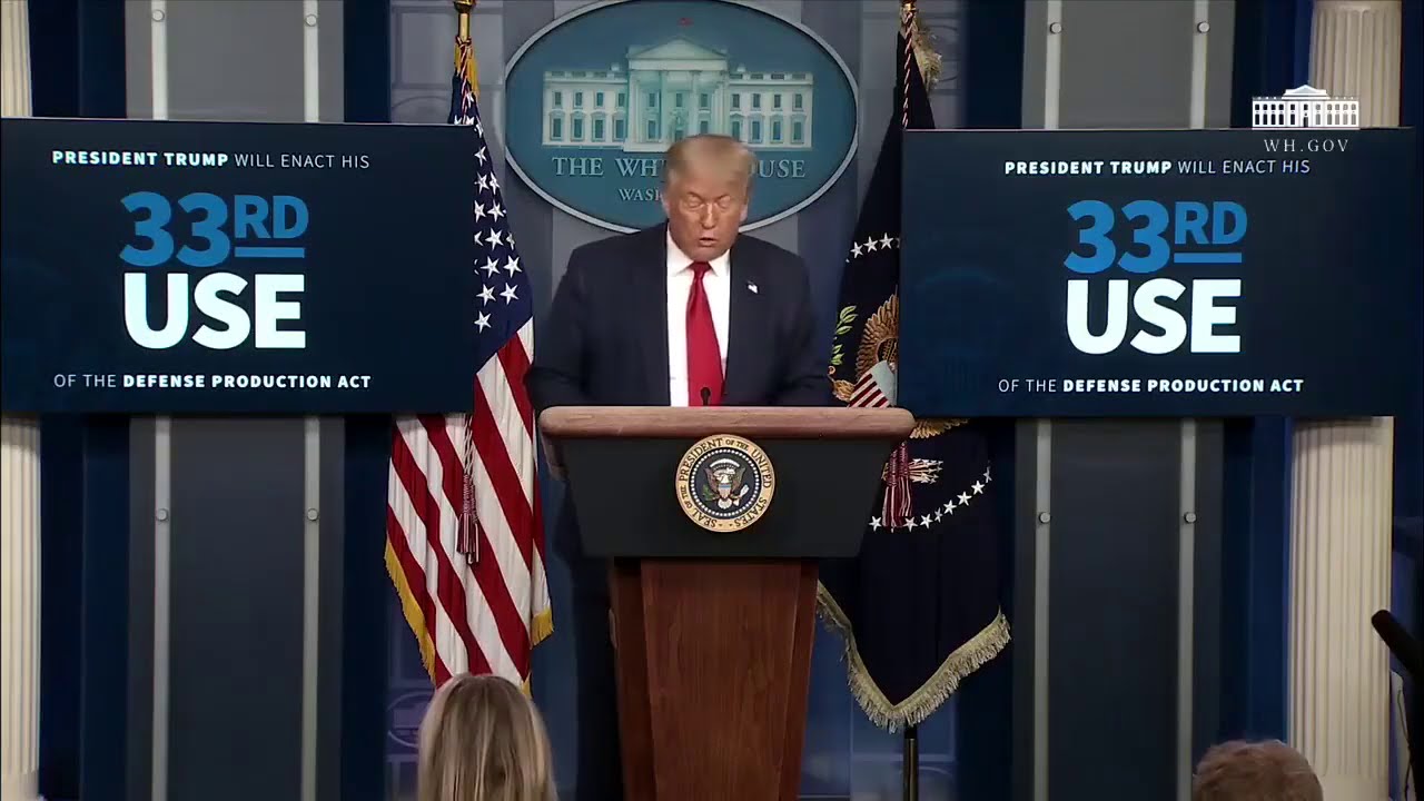 President Trump will enact his 33rd use of the Defense Production Act