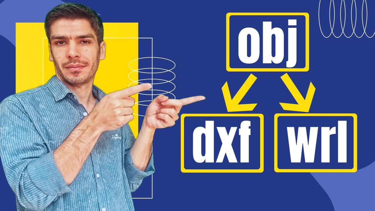 how to convert obj to AutoCAD DXF and WRL