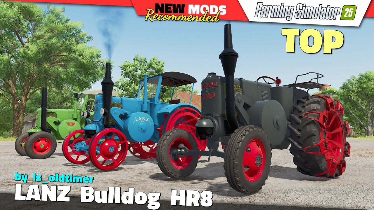 FS25 | LANZ Bulldog HR8 (by  ls_oldtimer) - Farming Simulator 25 Mods Review QHD