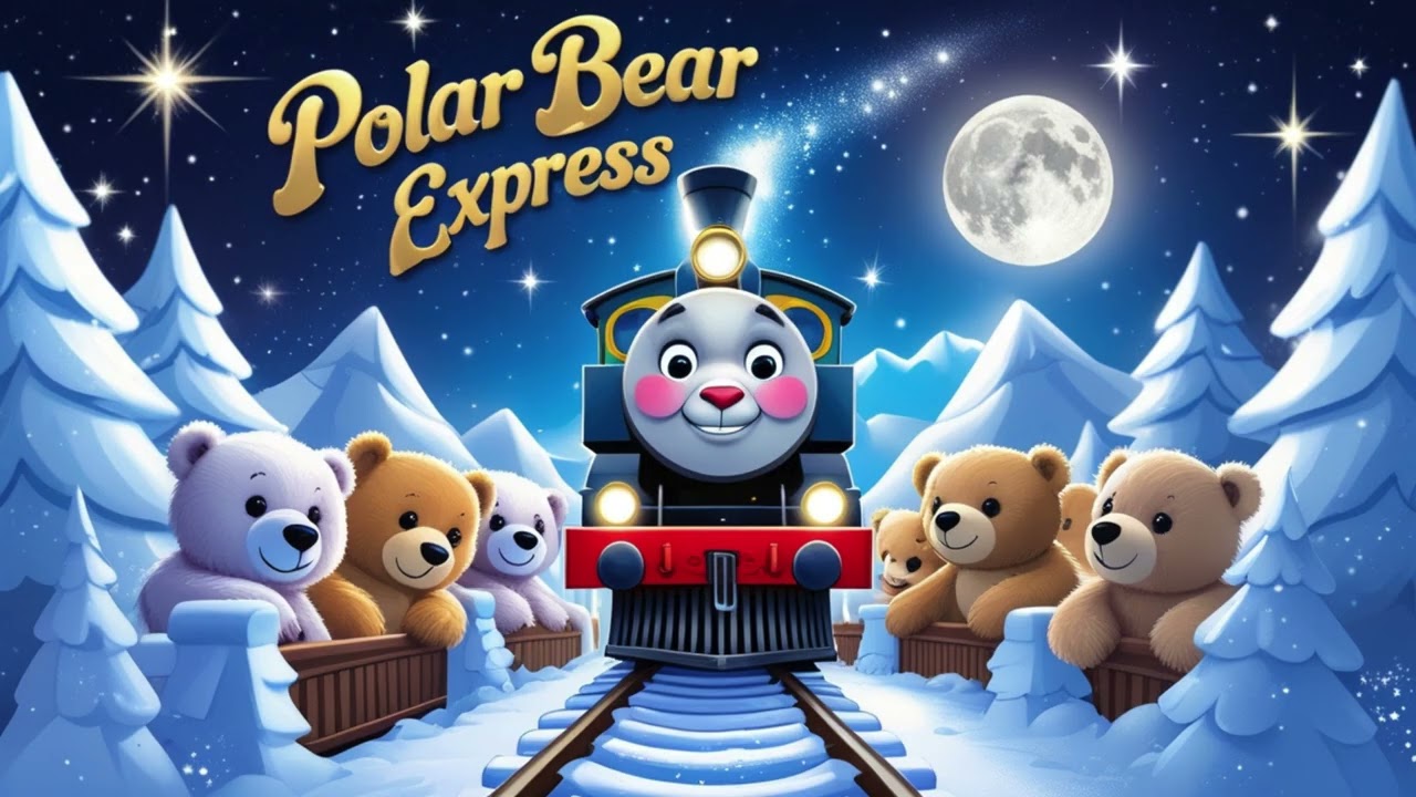 The Polar Bear Express |Calming Bedtime Stories For Toddlers With Baby Sleep Music 