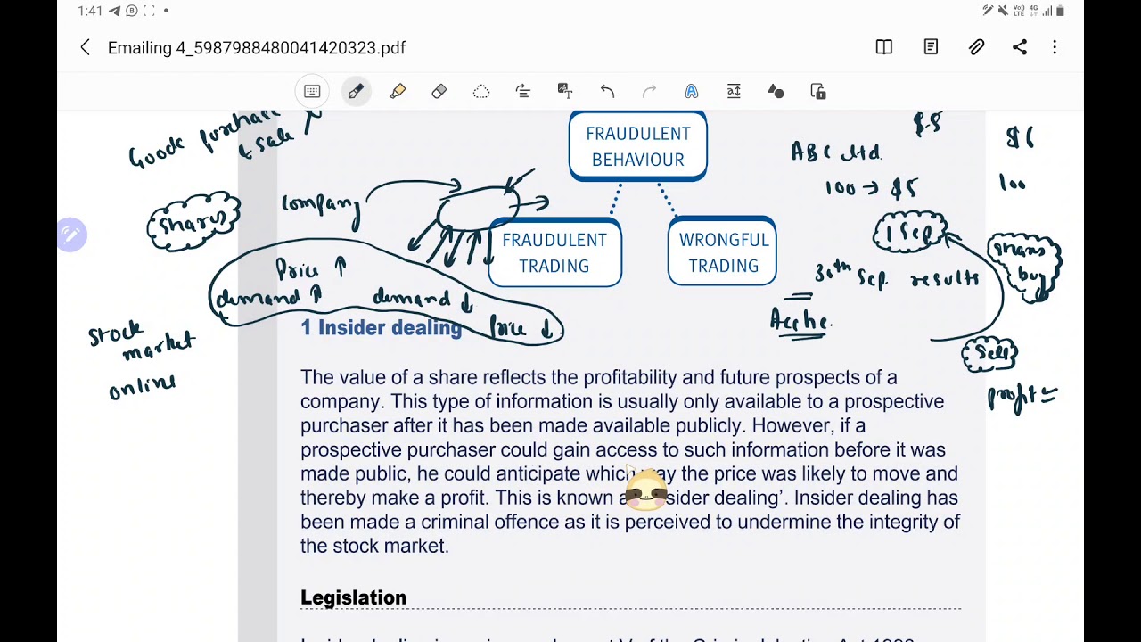 ACCA F4 - Corporate and Business Law - Chapter 12 - Corporate and Fraudulent Behaviour (Part 1)
