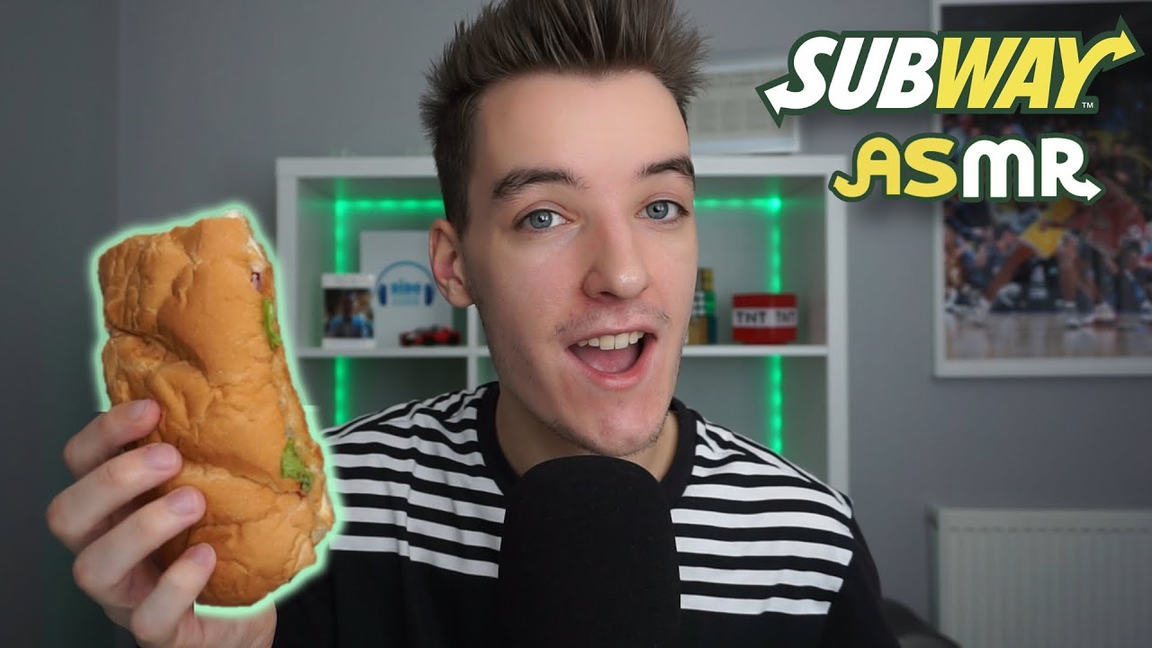[ASMR] Subway Mukbang