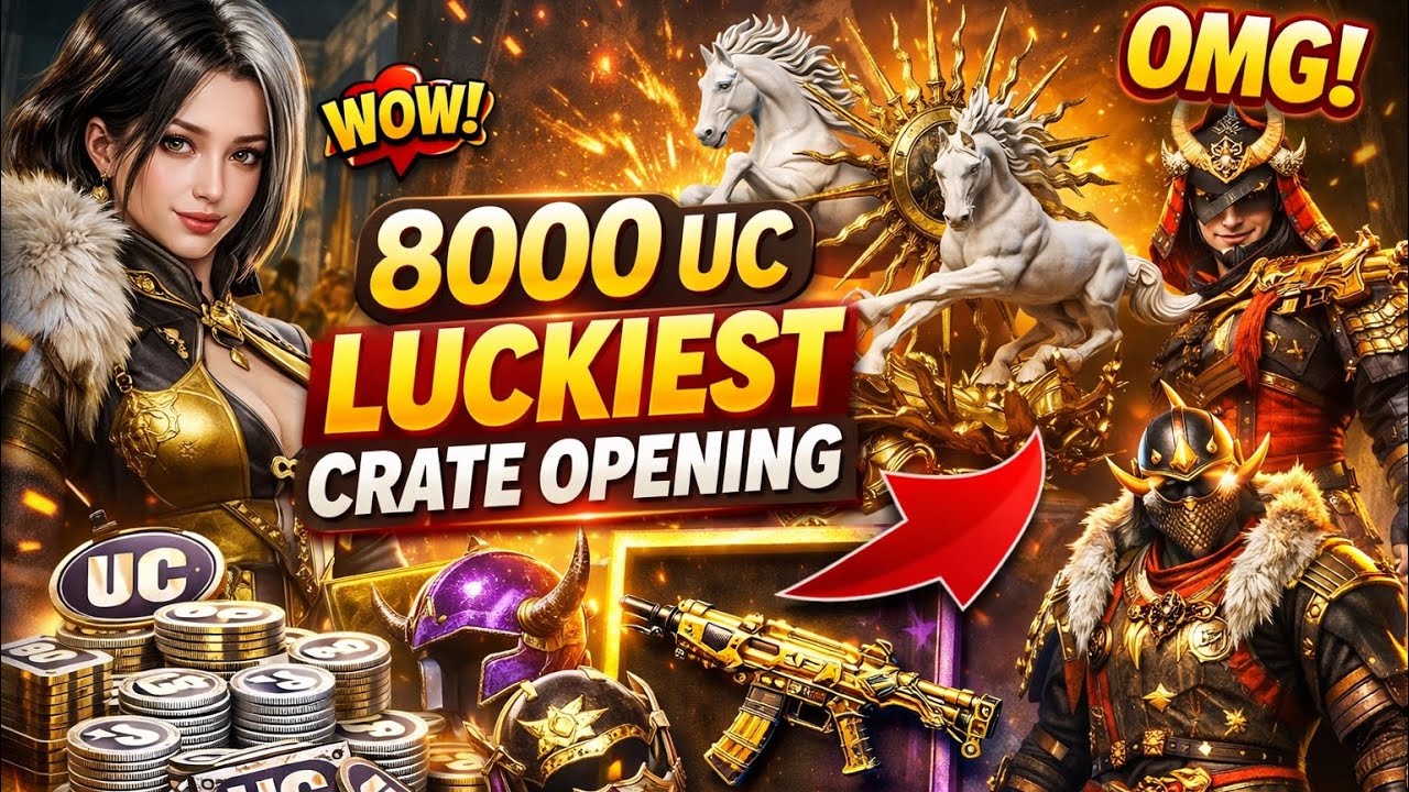 8000 UC CRATE OPENING || Luckiest BGMI Crate Ever!? Mythic Rewards 😱