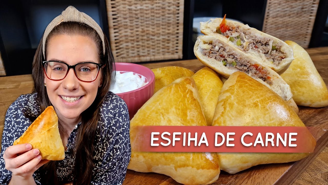 Esfiha de carne fechada, massa leve e fofinha!