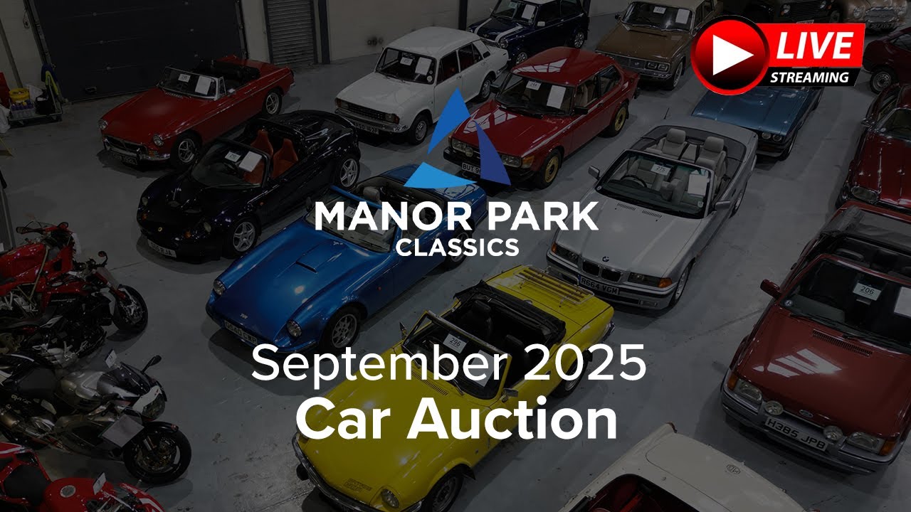 Manor Park Classics - 6th September 2025 Car Auction