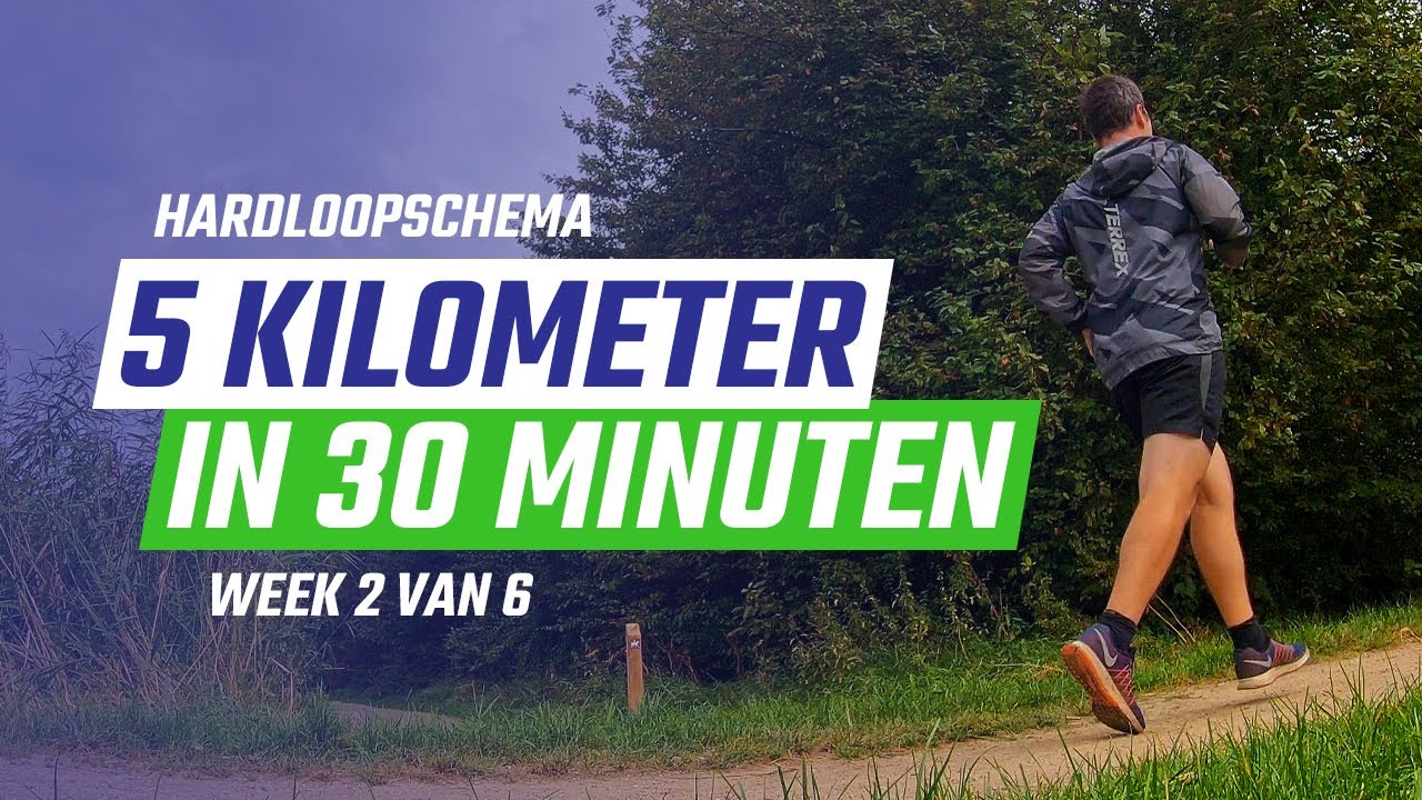 Hardloopschema 5 kilometer in 30 minuten - Week 2 / 6 - De moeilijkheidsgraad verhogen