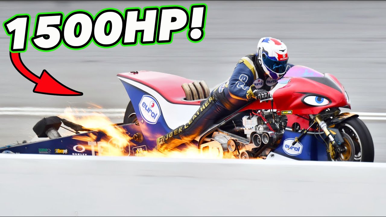Straddling 1500hp of “NOPE” - Top Fuel BIKES!
