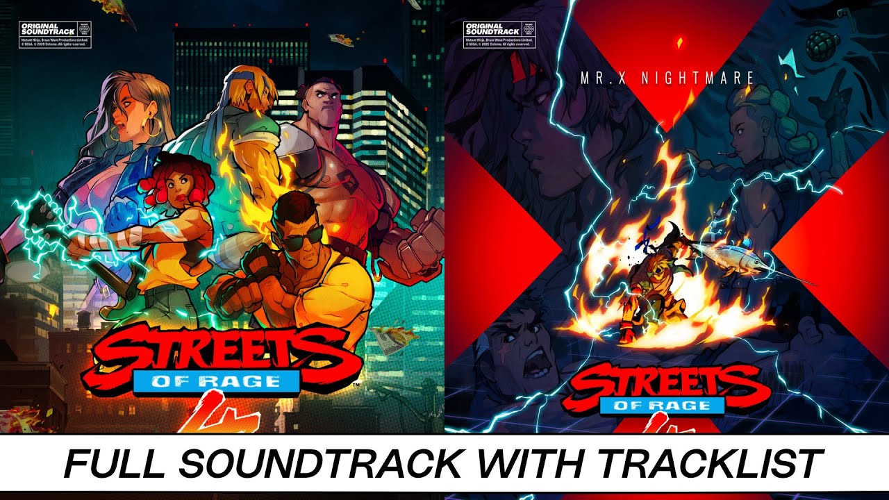 Streets of Rage 4 & Mr. X Nightmare | Full OST with Timestamps | High Quality Soundtrack