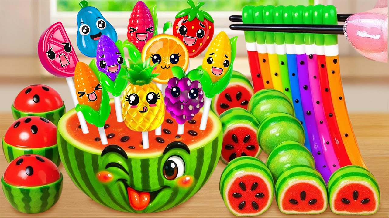Rainbow Watermelon & Fruit Jelly Party 🍉 DIY Mini Tiny Dessert Challenge 🌈 Tiny Cake Master
