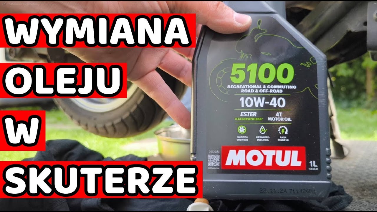 Wymiana oleju w skuterze 4T