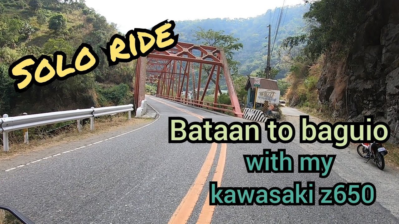bataan to baguio first solo long ride | kawasaki z650 2023 | baguio