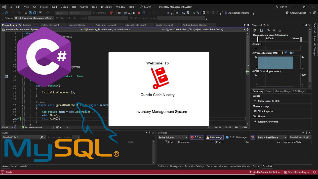 Build an Inventory Management System with C# | Full Project Tutorial part 1
