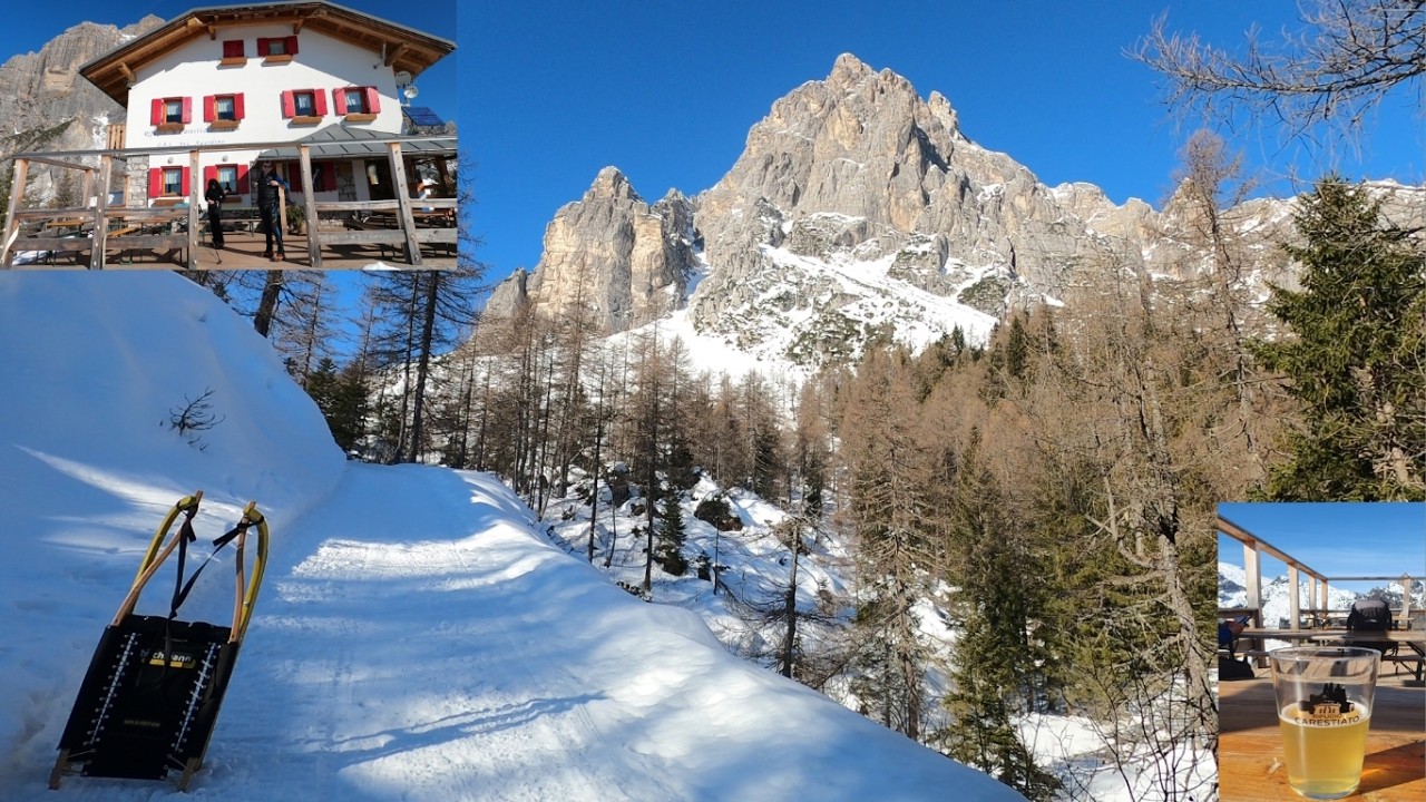 Trekking al Rifugio Carestiato e discesa in slittino