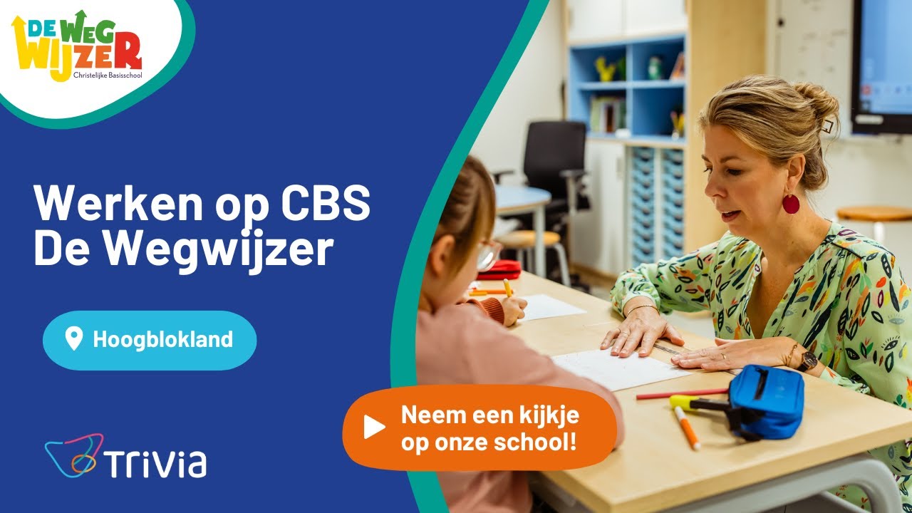 Werken op CBS De Wegwijzer in Hoogblokland | TriVia scholen