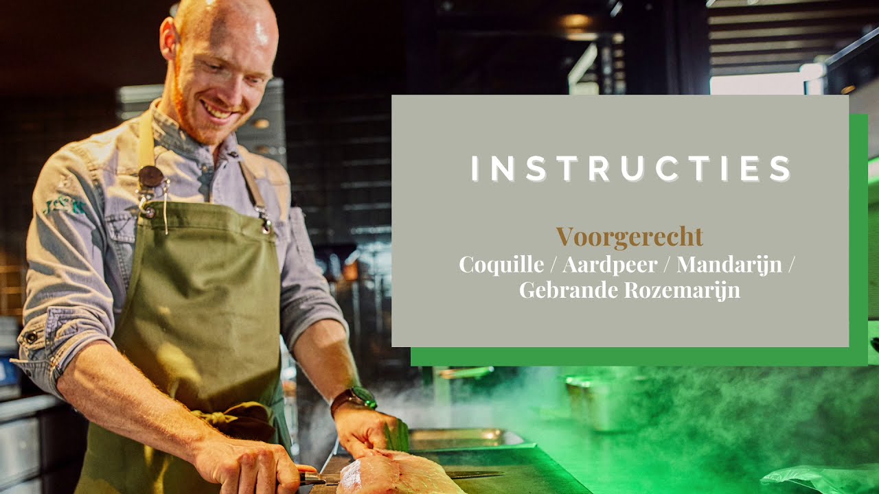 2a. Voorgerecht - Coquille / Aardpeer / Mandarijn / Gebrande Rozemarijn
