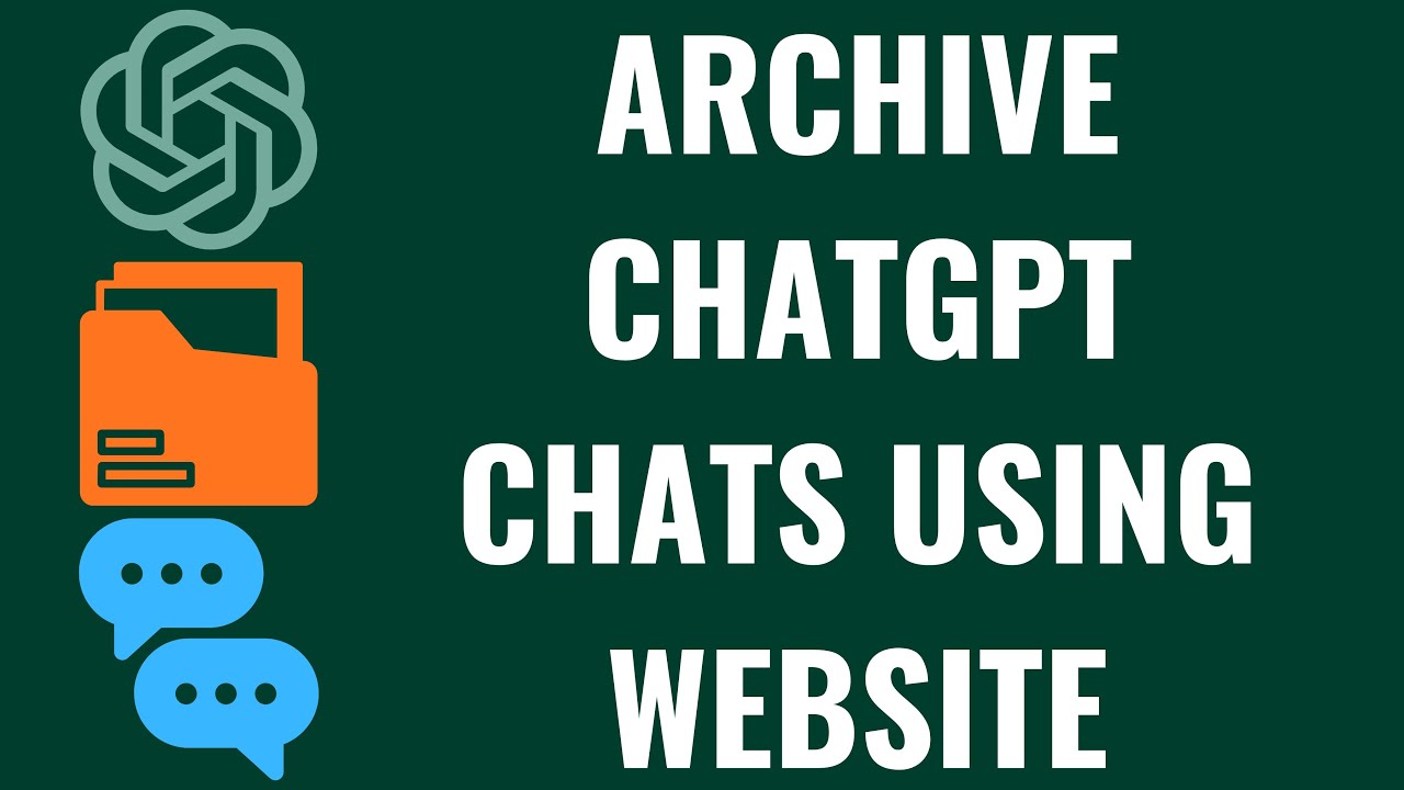 Как архивировать чаты ChatGPT с помощью веб-сайта