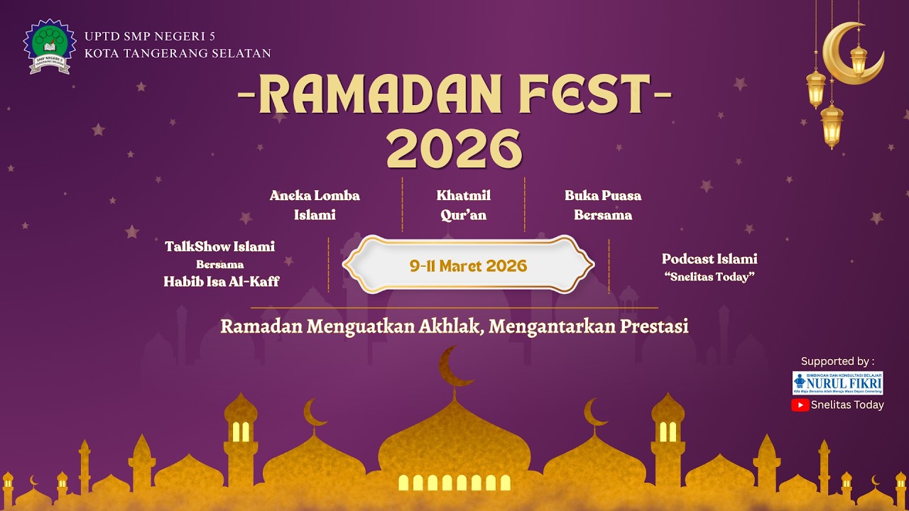 PODCAST SNELITAS RAMADAN 1447H BERSAMA IBU HJ.POPON RUFAEDAH, S.Ag   SMPN 5 KOTA TANGERANG SELATAN