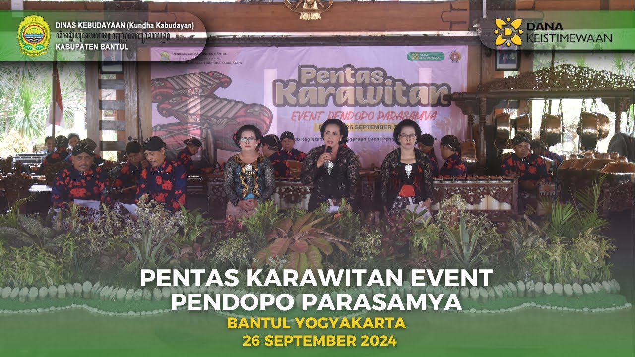 Pentas Karawitan Event Pendopo Parasamya 26 September 2024