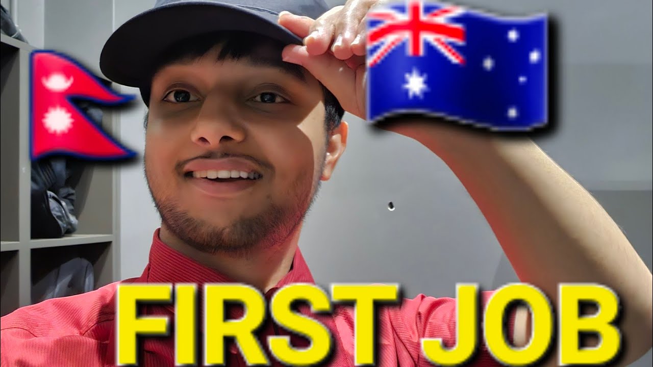 First JOB in Australia sandy gautam vlogs nepali international students MacDonald job internatioal
