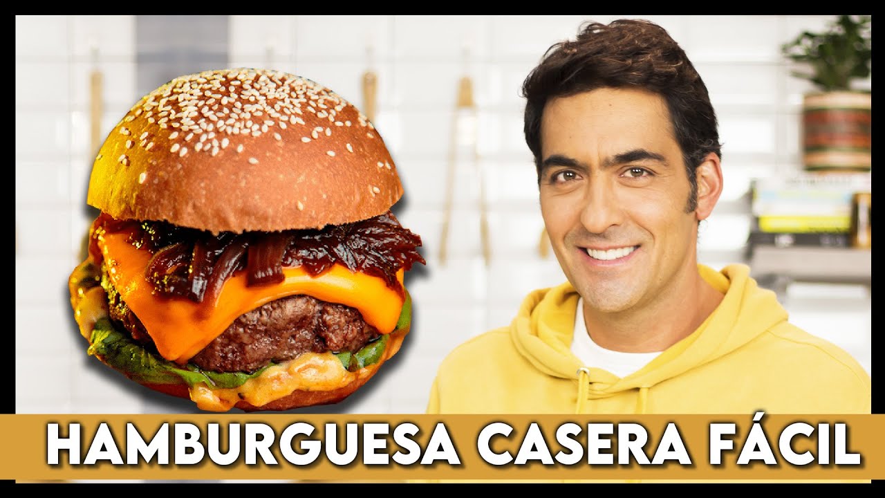 La mejor HAMBURGUESA CASERA que puedes hacer (FÁCIL Y RÁPIDO) | Con Christopher Carpentier